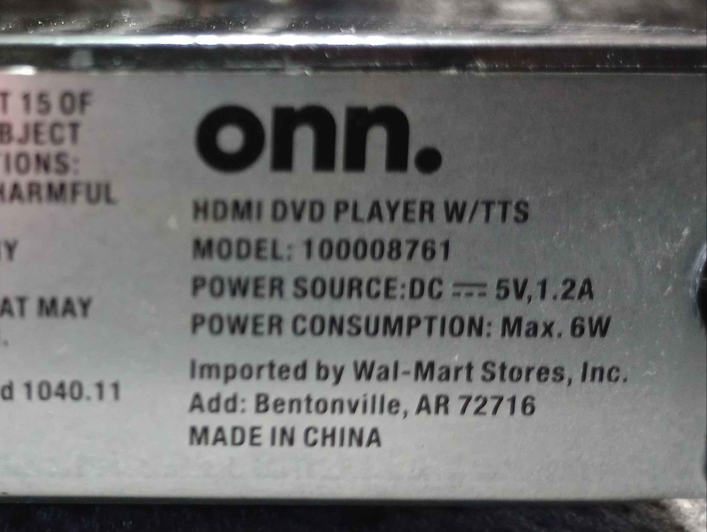 Used - Like New: ONN DvD Player