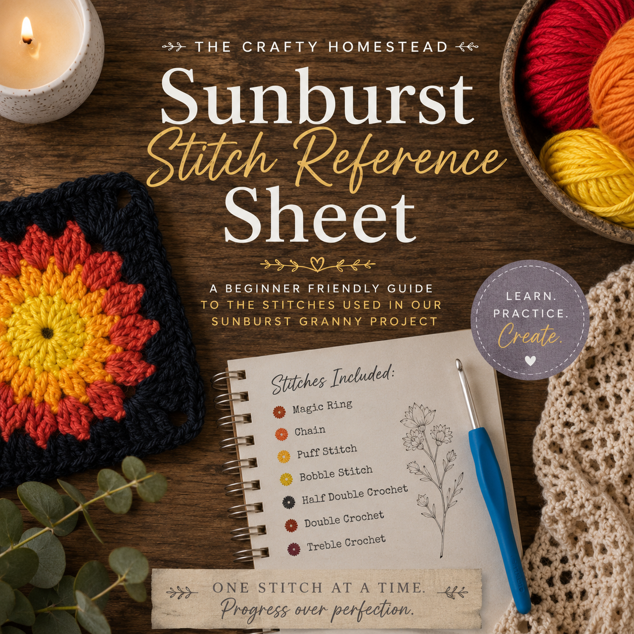 Pre-Order - Sunburst Granny Square Market Tote Pattern (Digital File)
