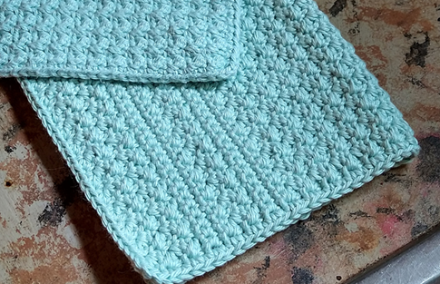 Handmade Crochet Cotton Suzette Dishtowel Set