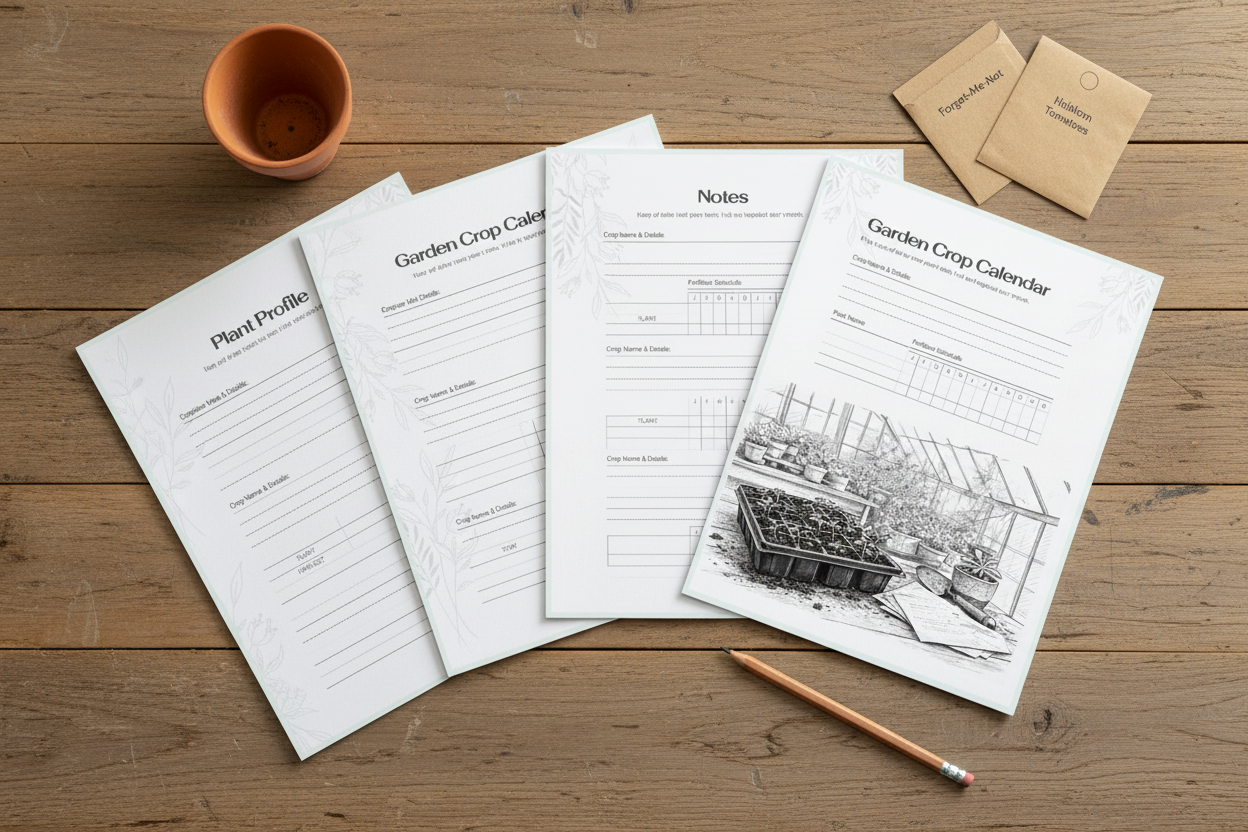 Garden Journal Mockup